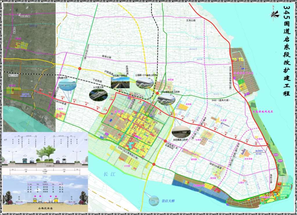 该项目是交通投资集团2019年的重点建设项目,也是启东市交通路网规划